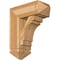 Ekena Millwork Merced Arts and Crafts Rough Sawn Bracket w/ Offset Brace, Western Red Cedar, 8"W x 20"D x 24"H BKT0806X20X24MRC03RWR - alternate 1